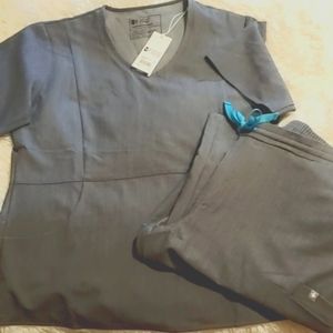 Grey Figs Scrubs size Large NWT